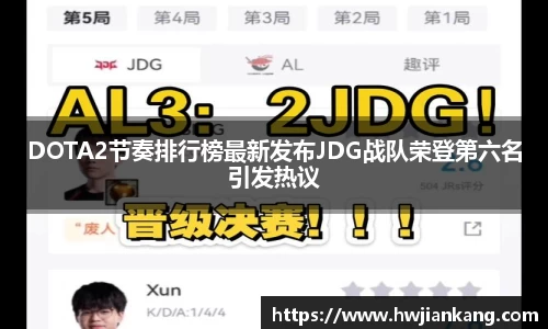 DOTA2节奏排行榜最新发布JDG战队荣登第六名引发热议
